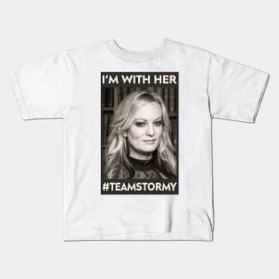 Team Stormy, I'm With Her #TeamStormy Kids T-Shirt